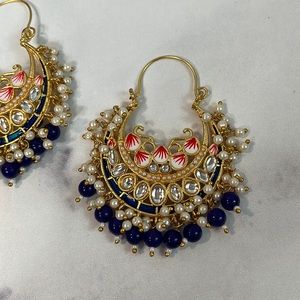 New gorgeous statement hoops resortwear Indian Desi bollywood inspired jewelry